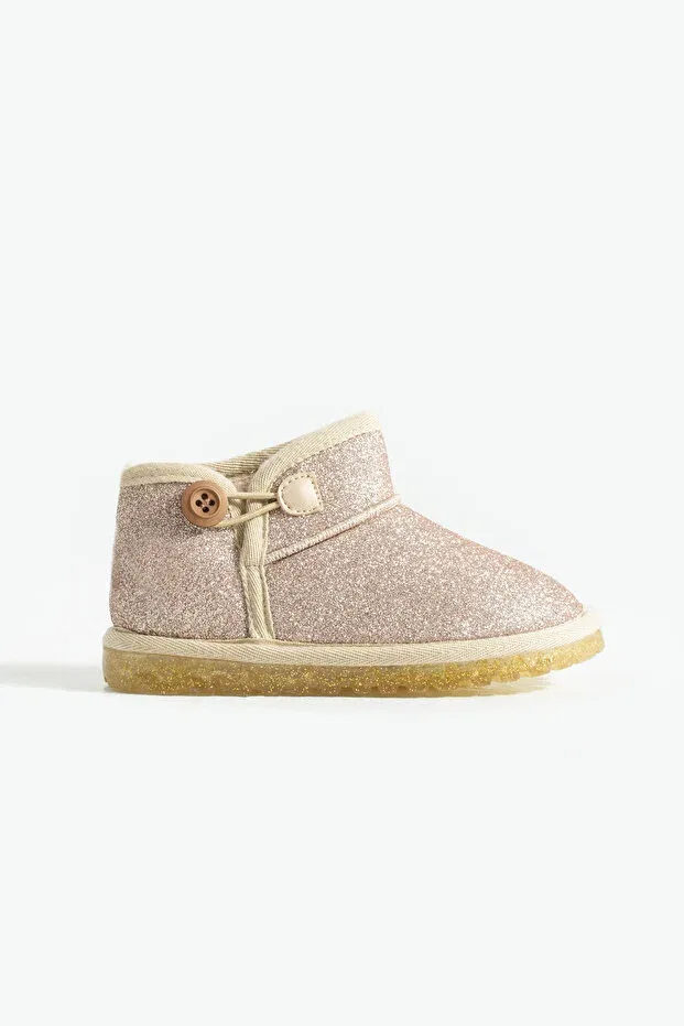 Детские ботинки для девочек ортопедические Milo Siena Shoes, Gold Glitter