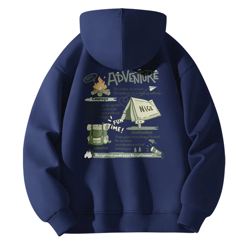 Детский худи с капюшоном Bonfire Story MINISO, Navy Blue