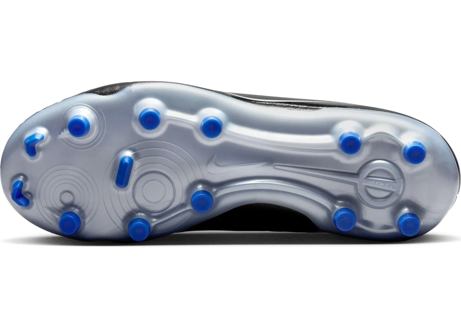 Детские бутсы для мальчиков с длинным рукавом Jr Zoom Superfly 9 Academy Ag NIKE, Black Chrome Hyper Royal — фото 2