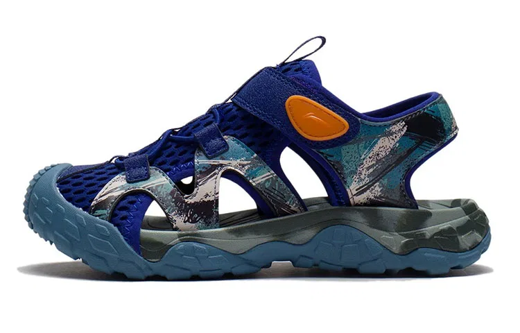 Детские сандалии для школьников с мягкой стелькой Li-Ning YOUNG, Purple Blue