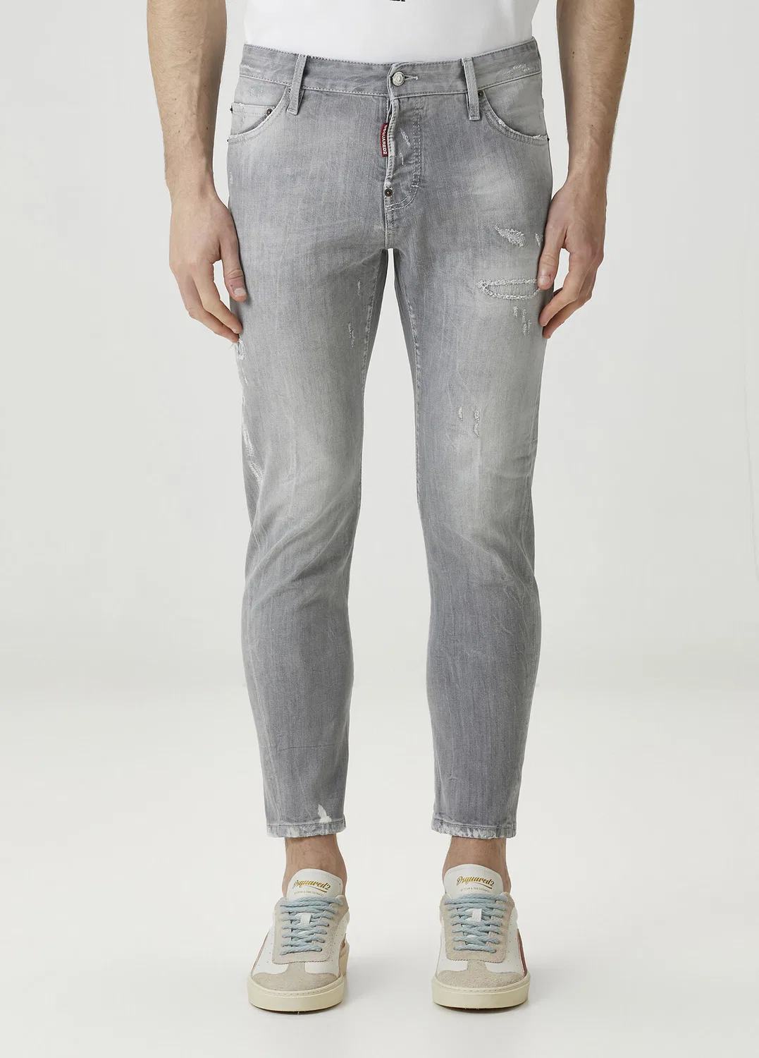 Джинсы Dsquared2 Slim Fit Twist Gri — фото 2