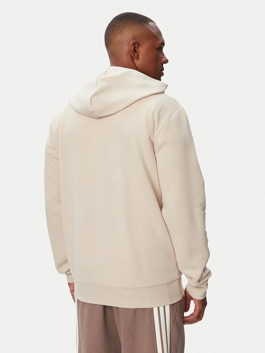 Мужская толстовка стандартного кроя Collegiate Script Graphic Hoodie Adidas, бежевый — фото 3