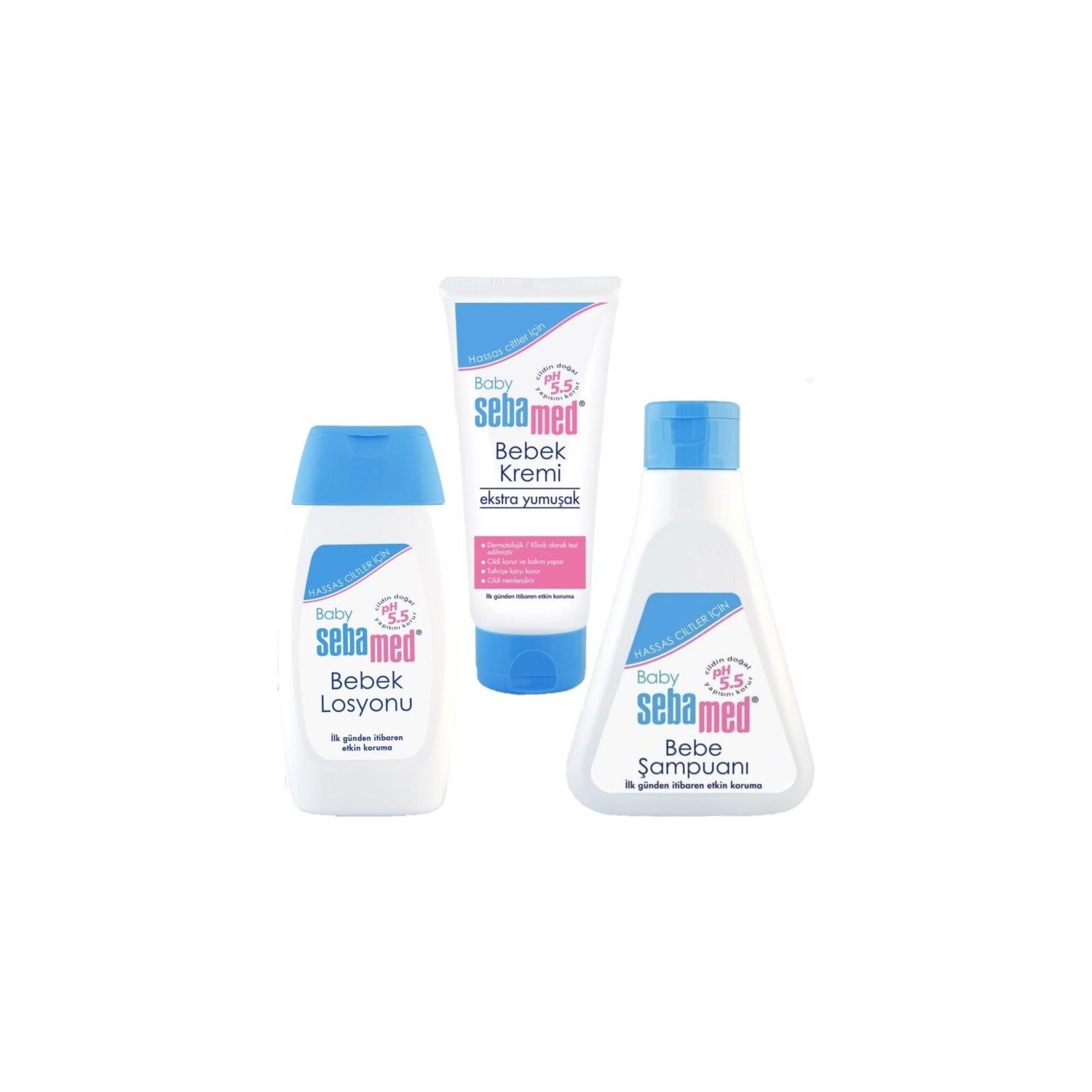 

Детский шампунь Sebamed, 250 мл + Детский крем Sebamed, 200 мл + Детский лосьон Sebamed, 200 мл