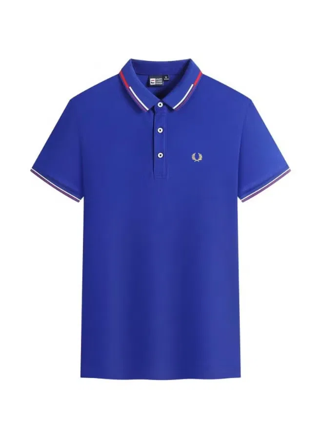 Поло с контрастной отделкой, короткий рукав, Fred Perry, синий — фото 2