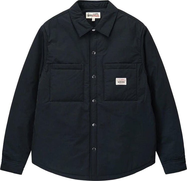 

Рубашка Stussy Padded Tech Over Shirt 'Black', черный