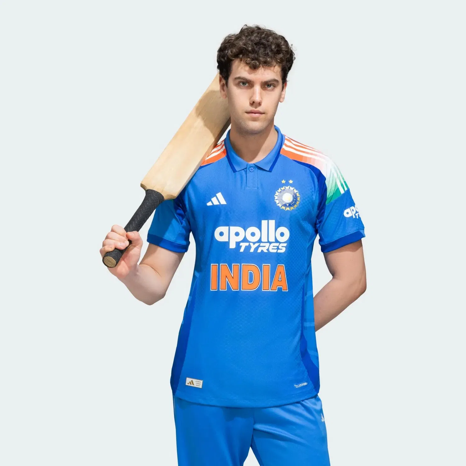Мужская футболка с технологией Climacool India Cricket ODI Adidas, BLAU — фото 3