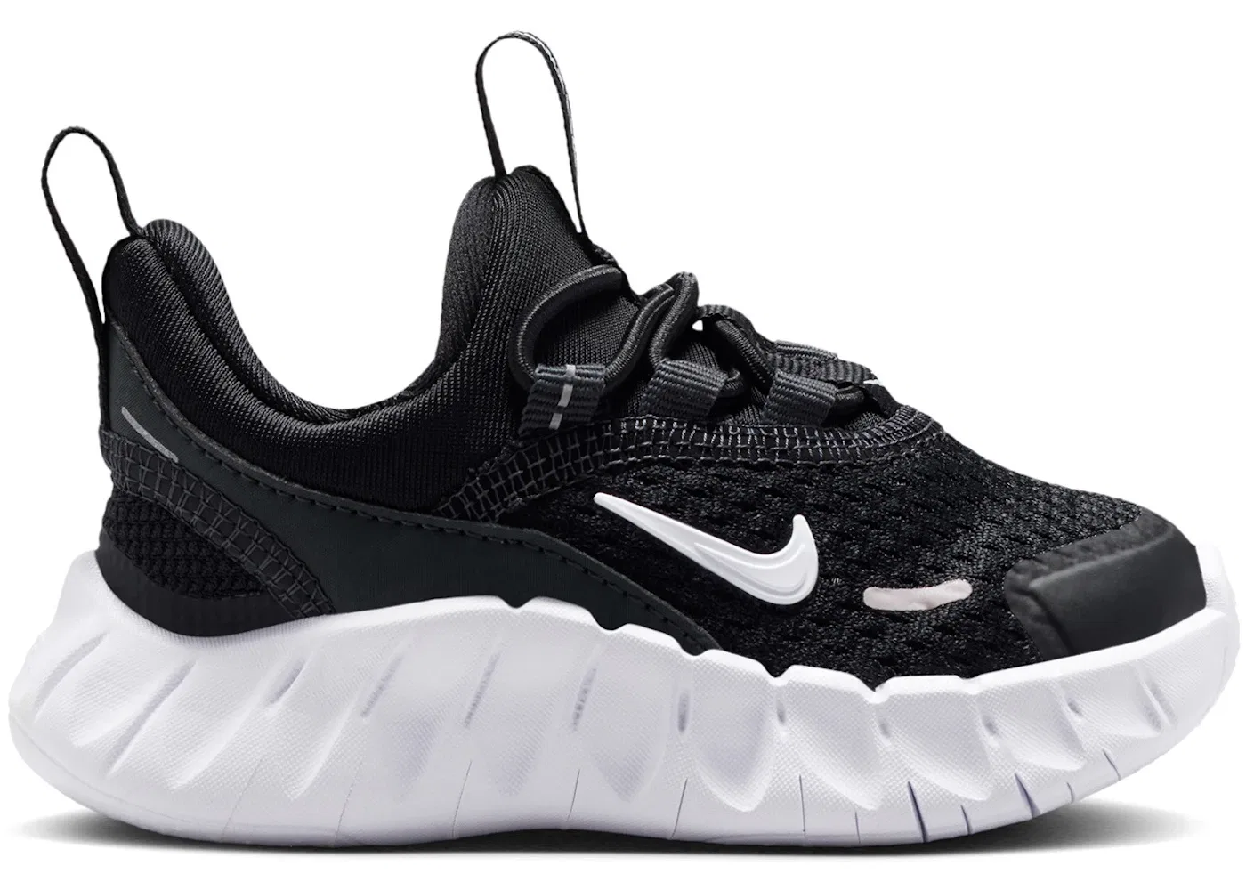 Детские кроссовки без шнуровки Nike Free Ride Nike, Black/Anthracite/White