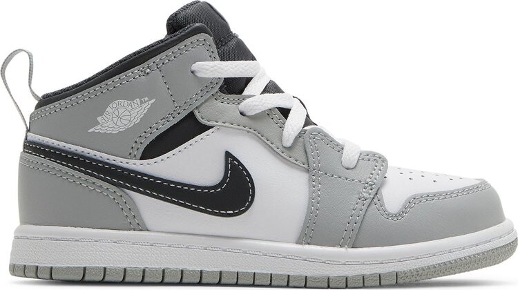 

Кроссовки Air Jordan 1 Mid TD Light Smoke Grey, серый