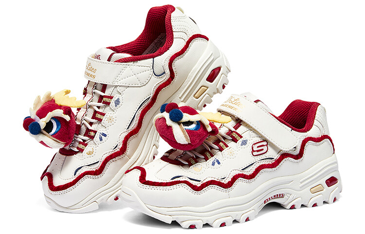 Кроссовки Skechers Kids Lifestyle Shoes GS Low-top White/Red, белый/красный — фото 4