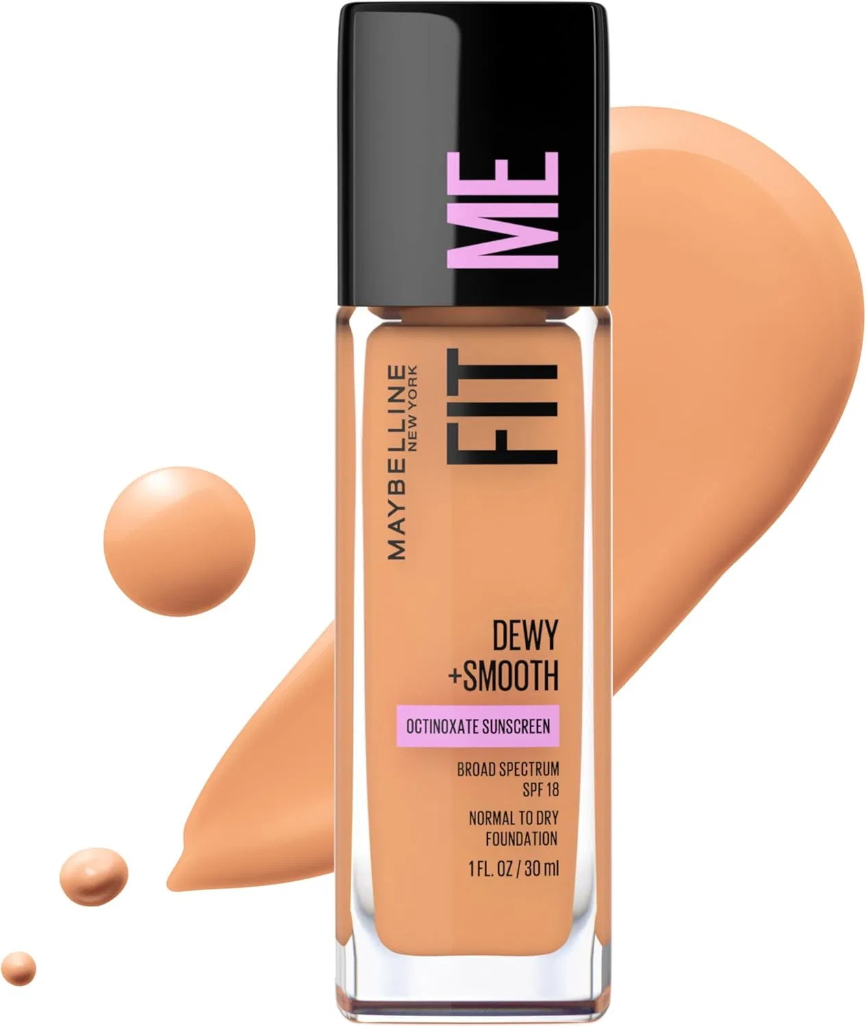 Тональная основа жидкая Warm Honey Maybelline Fit Me 30 мл