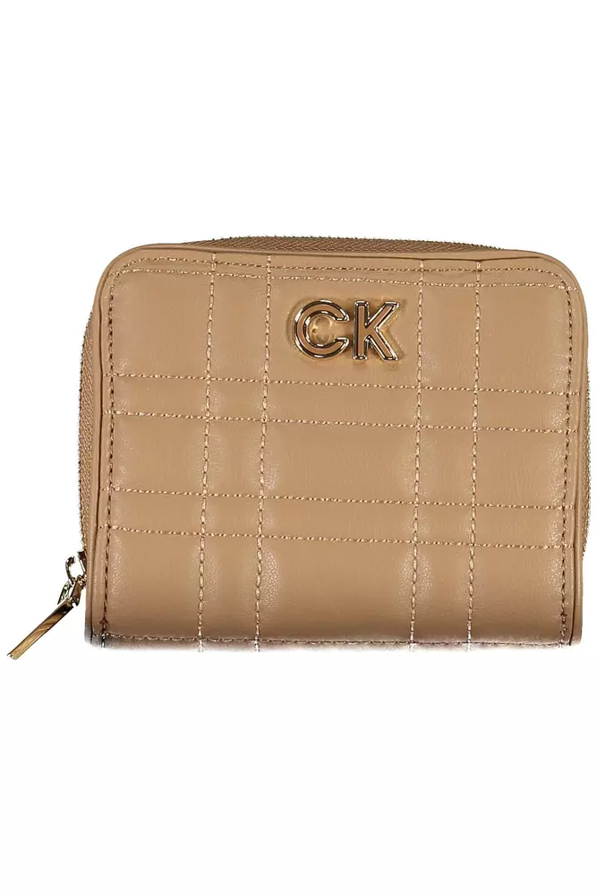

Женский кошелек из бежевого полиэстера Calvin Klein