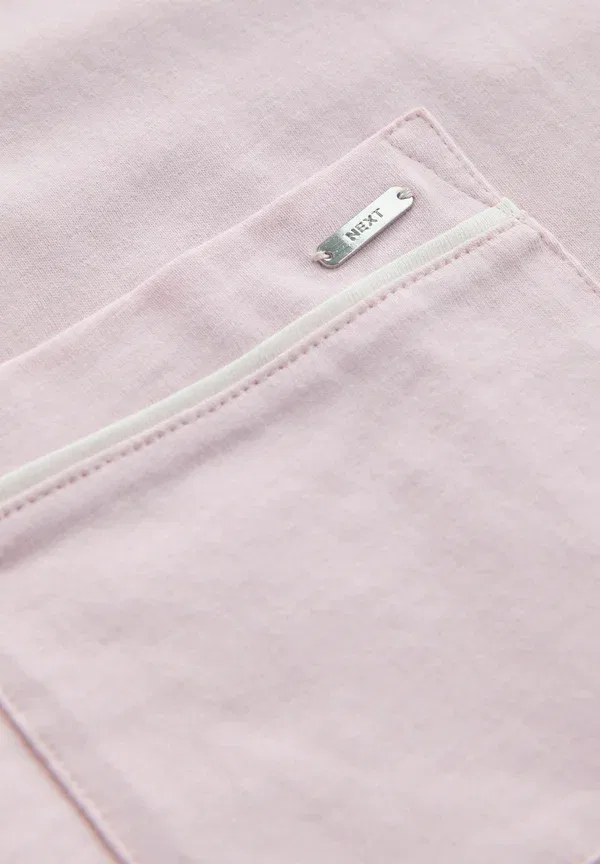 Пижамный комплект из хлопка, Maternity button through set, Next, Pink, розовый — фото 4