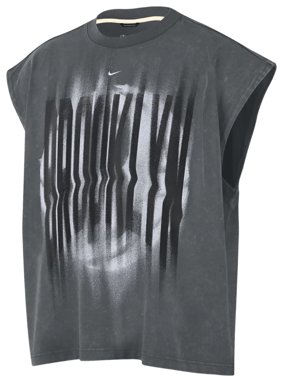 Мужская майка с влагоотводящей технологией Dri-FIT Nets Dri-FIT Icon Top Nike, белый/серый