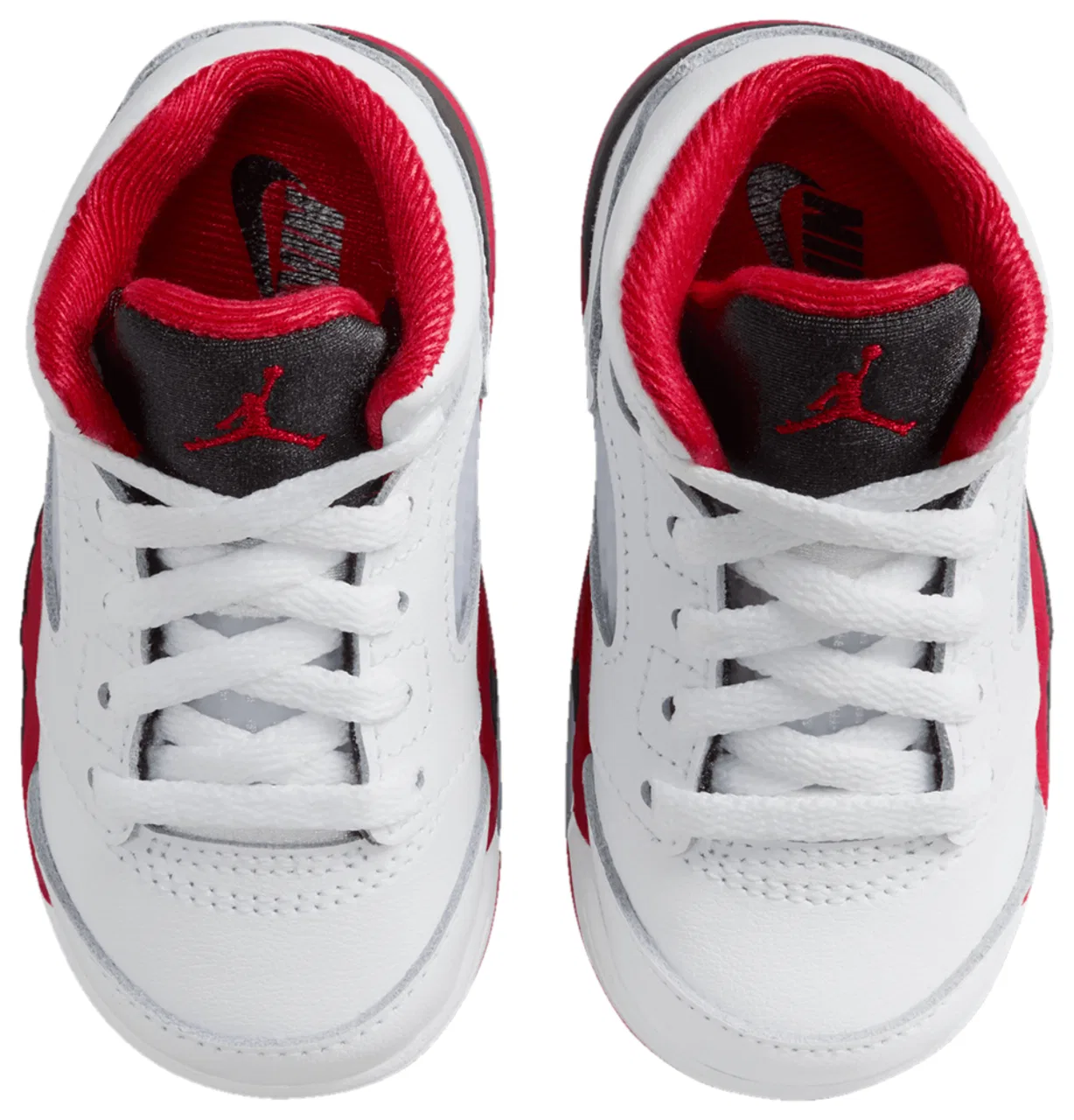 Кроссовки для мальчиков Jordan Retro 5 OG, цвет White/Fire Red/Black — фото 4