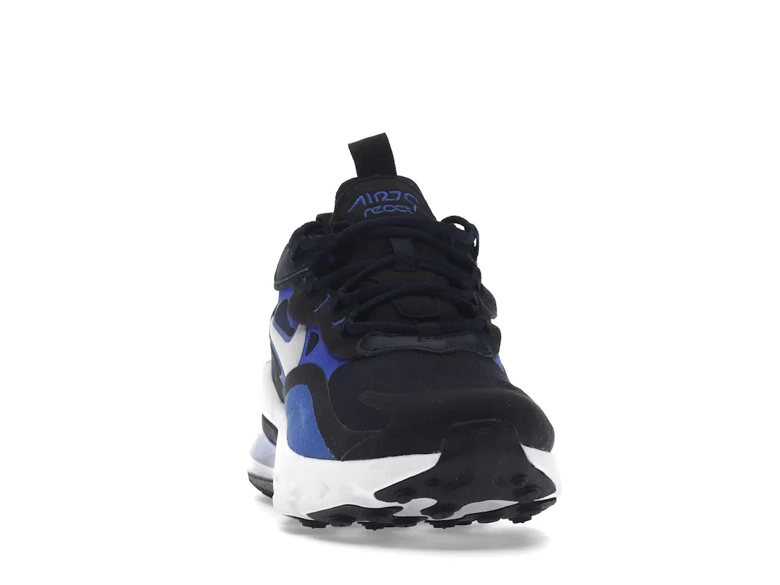 Детские кроссовки Lifestyle Nike Air Max 270 React, Midnight Navy Racer Blue Black Metallic Silver — фото 2