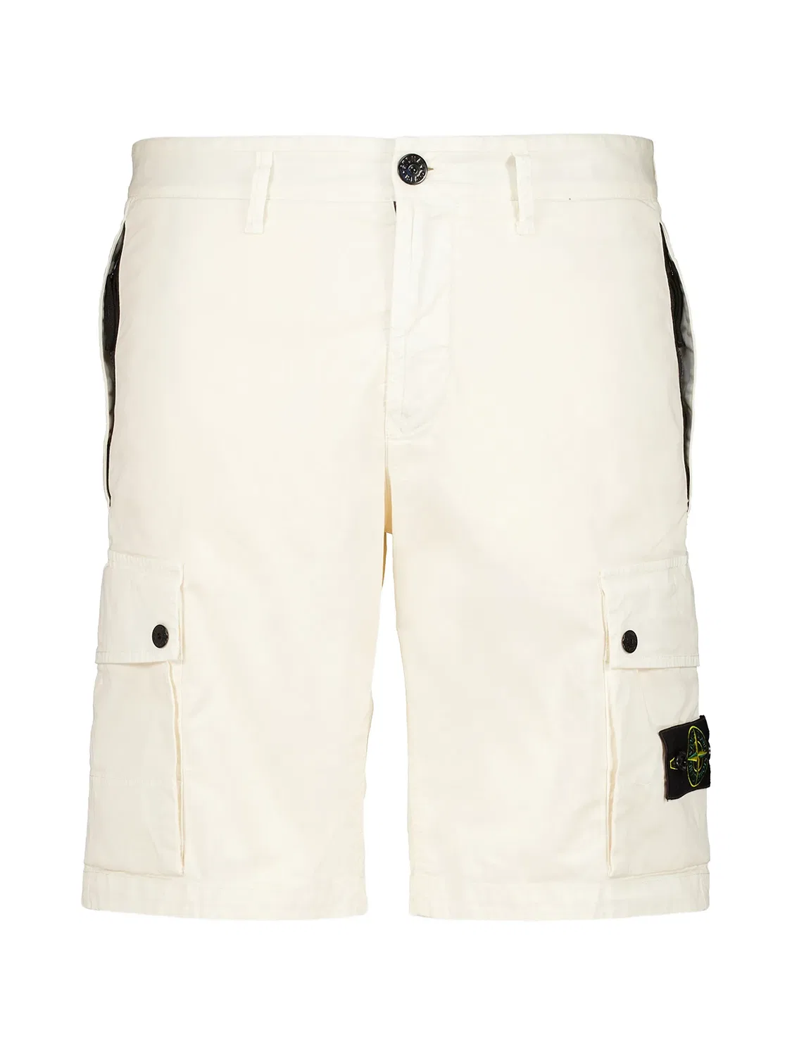 Шорты карго из эластичного органического хлопка Stone Island, нейтральные