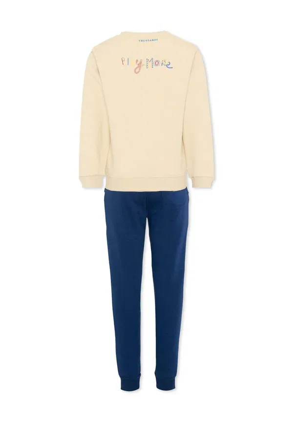 Костюм спортивный с принтом Tru Trussardi Junior бежевый — фото 2