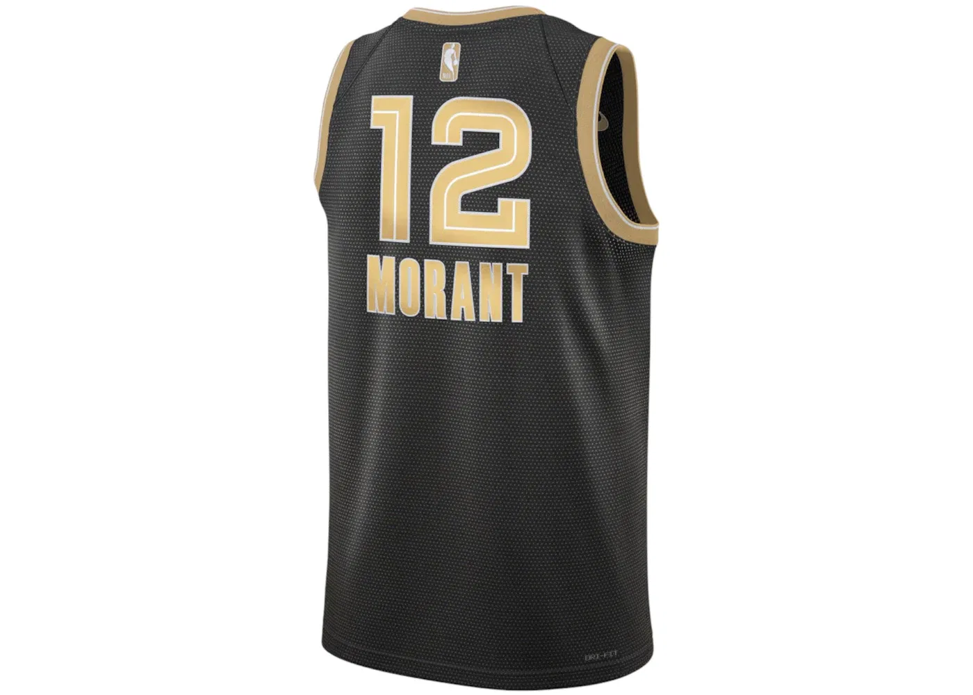 Мужская баскетбольная джерси с принтом Nike NBA MVP Ja Morant Memphis Grizzlies 2024 Select Series Diri-Fit Swingman Club Gold/Black — фото 2