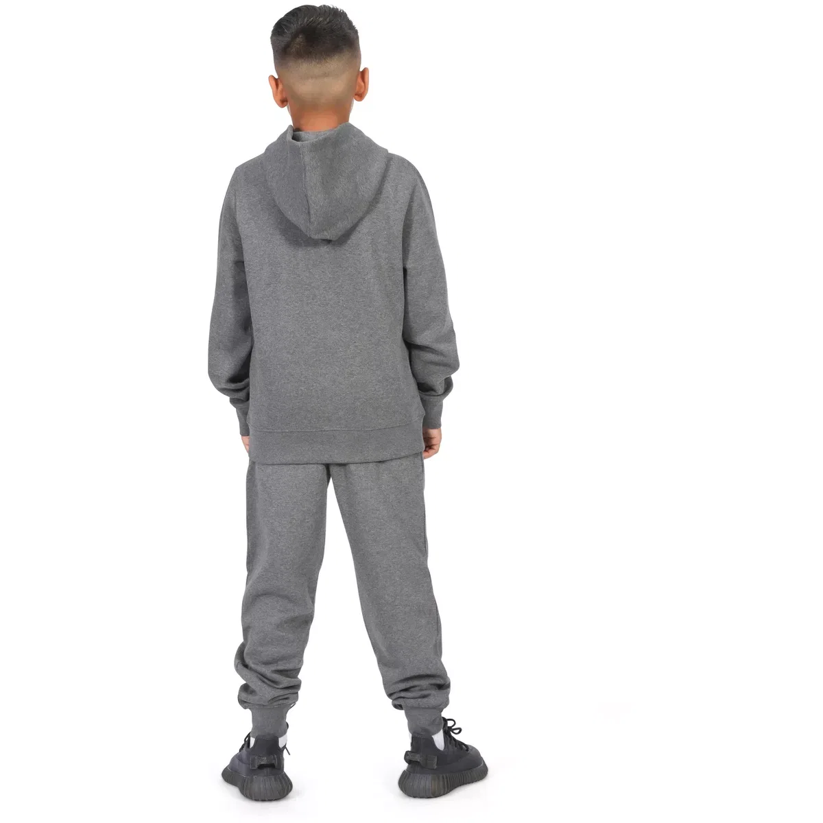 Детская худи на молнии с принтом Everyday Kids, Charcoal Gray — фото 4
