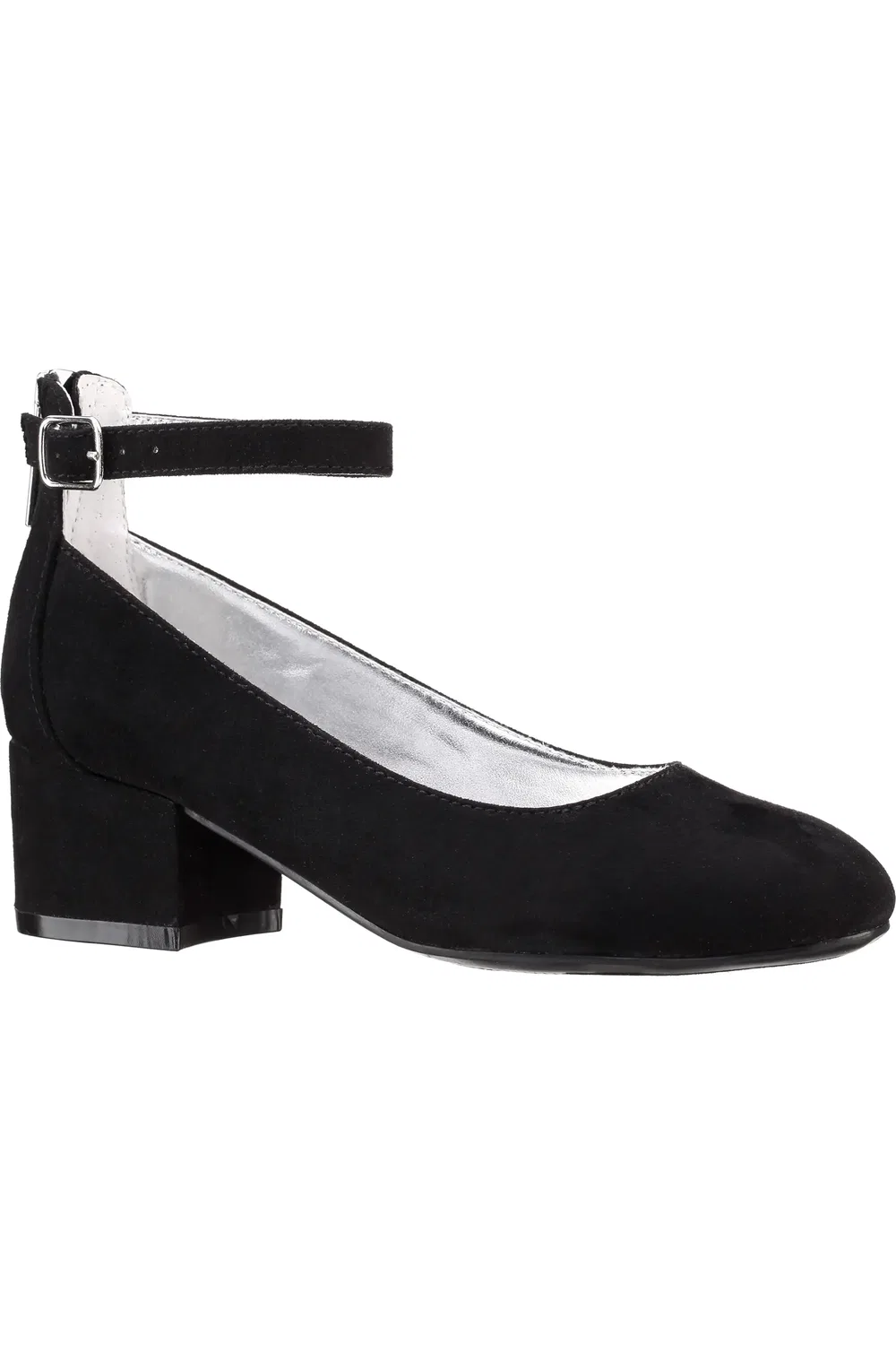 Детские туфли на каблуке с пряжкой Lennie Nina, Black Suede