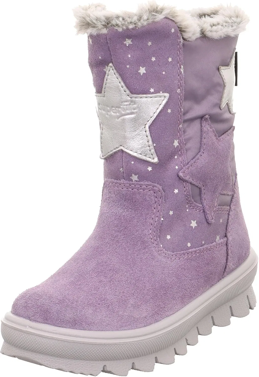 Детские зимние сапоги для девочек Snow Boot Superfit, Lilac Silver