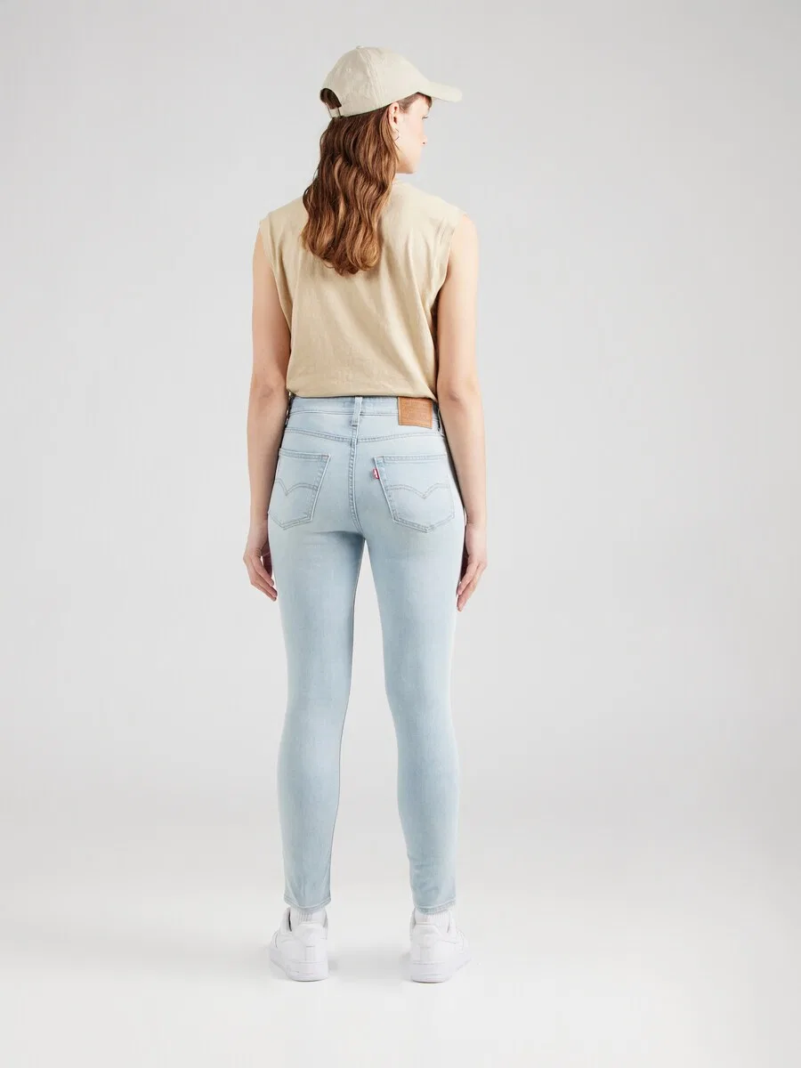 Джинсы LEVI'S Slim fit '721 High Rise Skinny' синего цвета — фото 4
