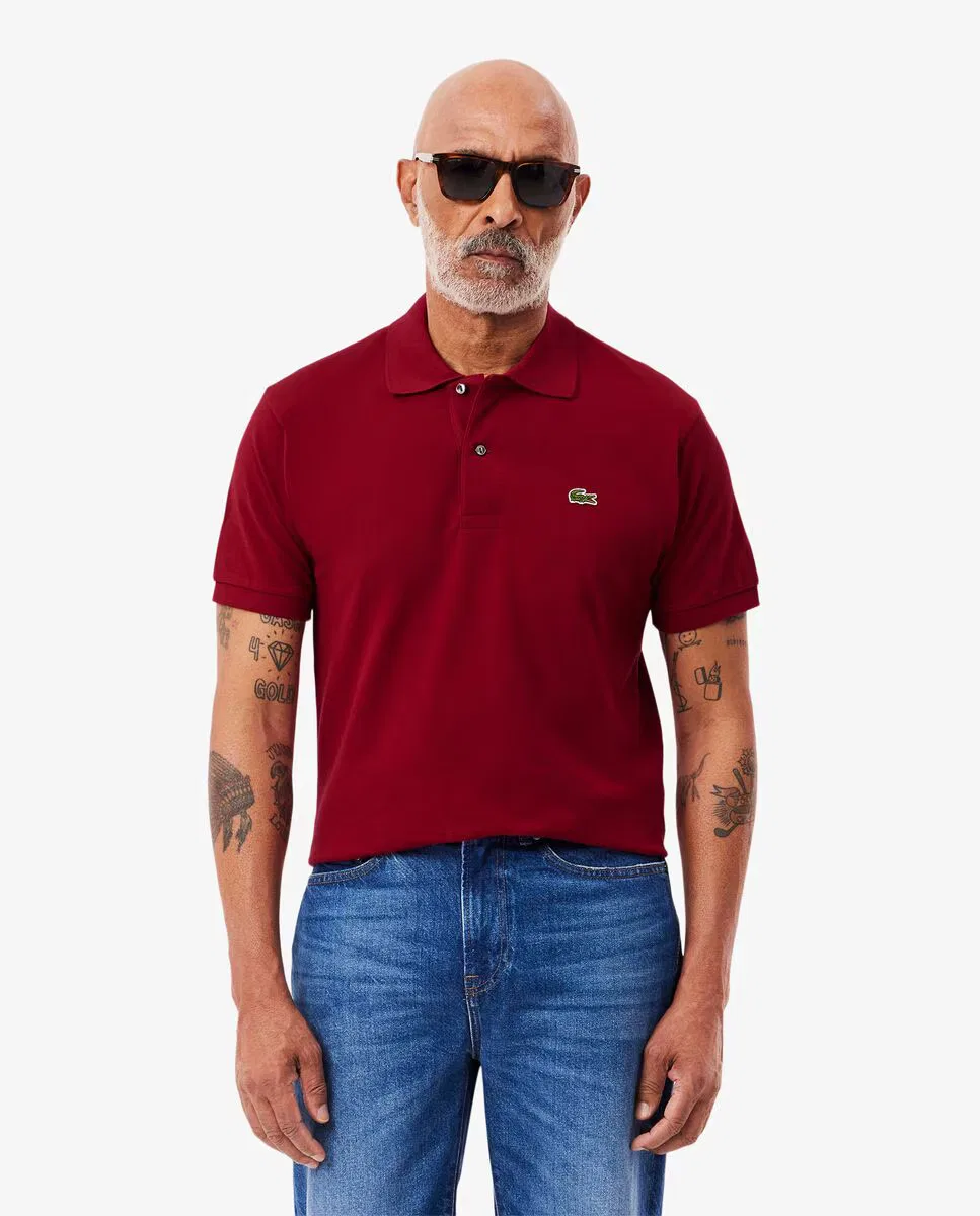 Рубашка с коротким рукавом, Polo Original Corte Clásico, Lacoste, бордовый