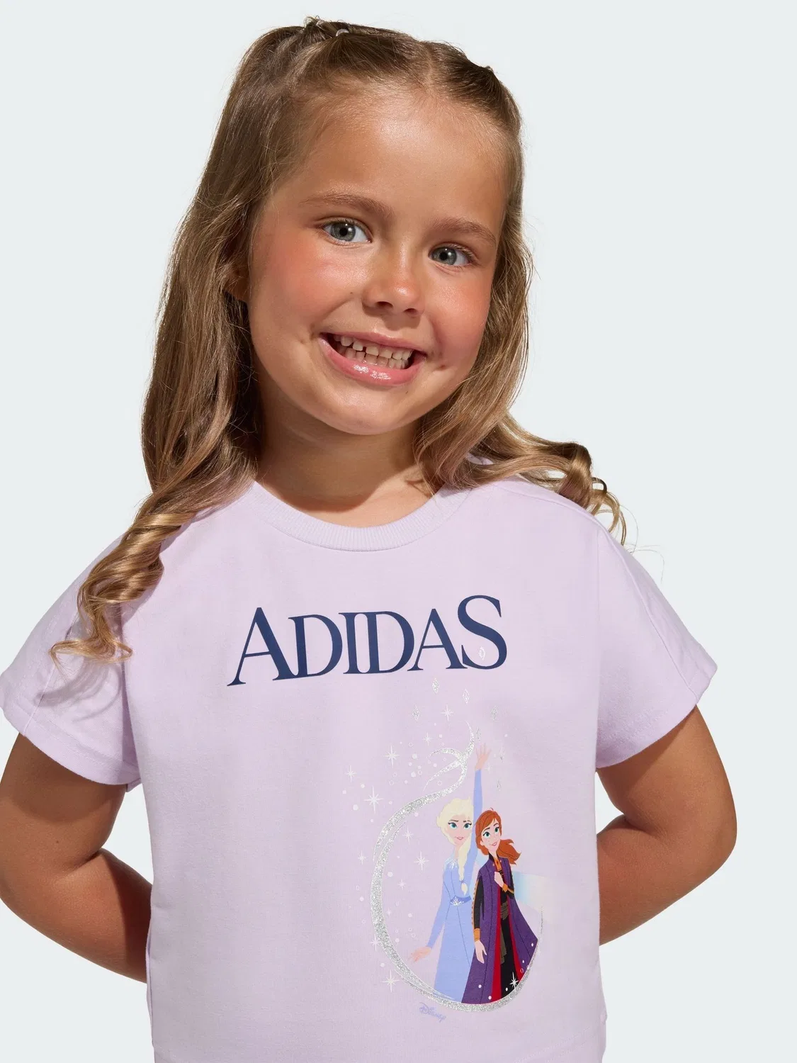Комплект футболка и шорты, Frozen adidas, фиолетовый — фото 4