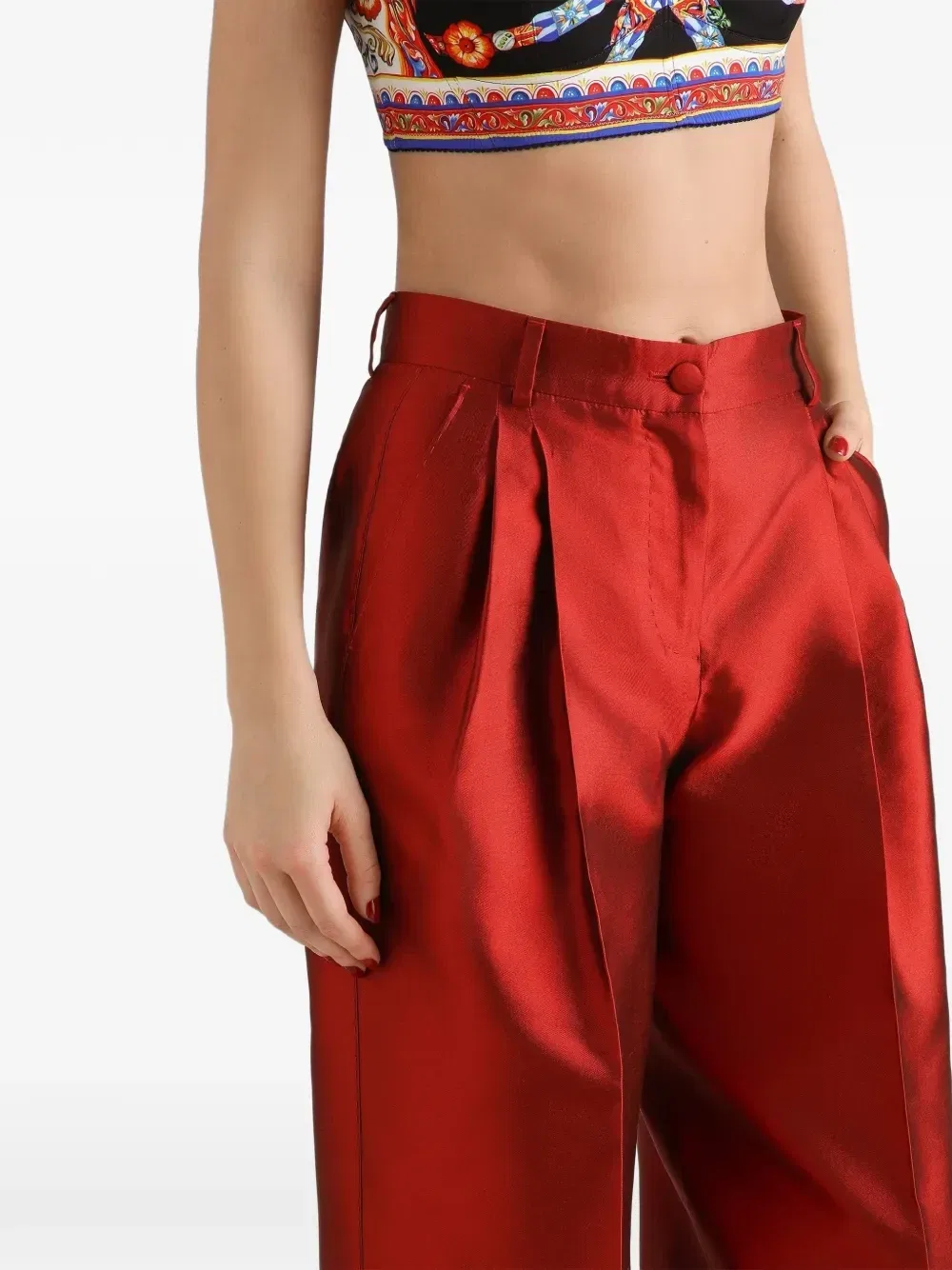 Брюки Mikado Dolce & Gabbana, красный — фото 4