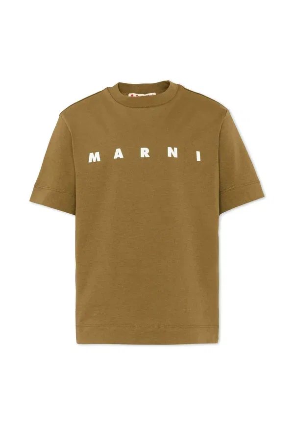 Футболка с принтом T-shirt unisex Marni, brown, коричневый