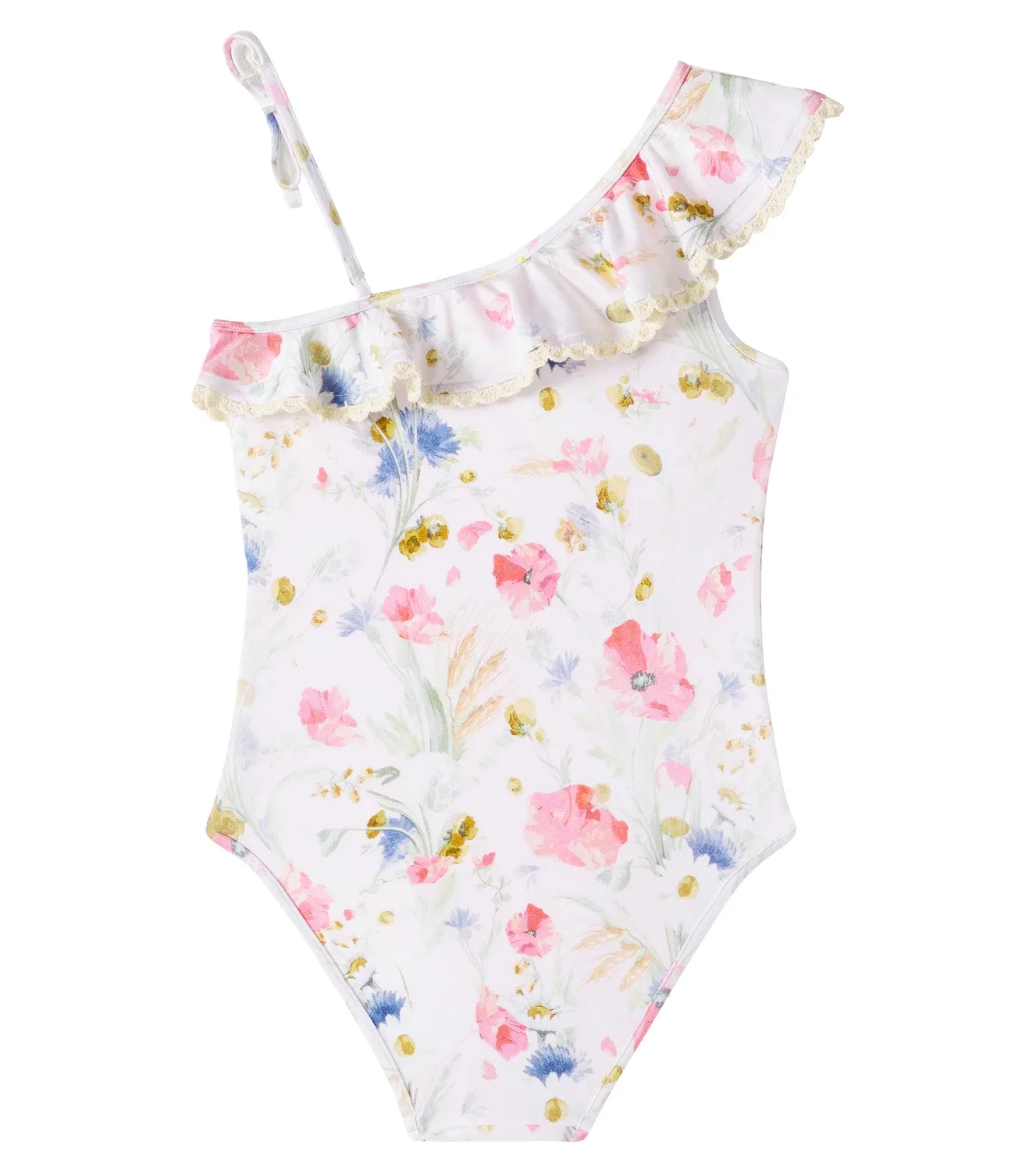 Раздельный купальник с цветочным принтом Lucky Zimmermann Kids, белый — фото 4