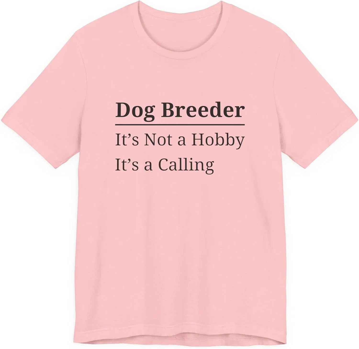 Футболка с принтом Dog Breeder Bella+canvas, Pink