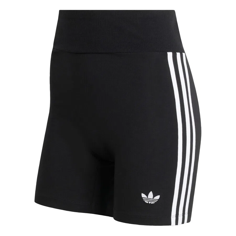 Узкие шорты ADIDAS ORIGINALS «3 полоски» черного цвета