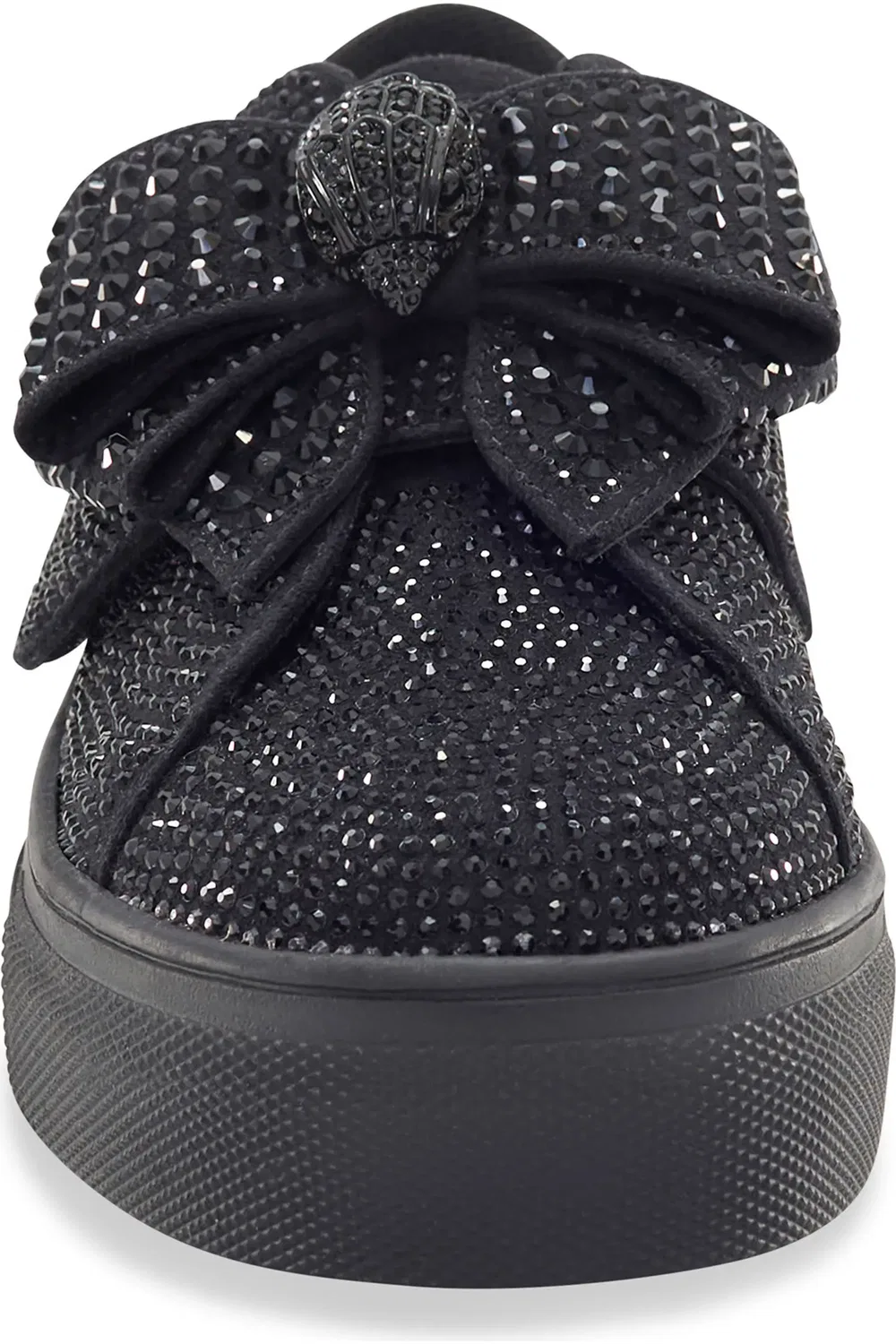 Детские кроссовки с блестками Mini Laney Bow Kurt Geiger London, черный — фото 3