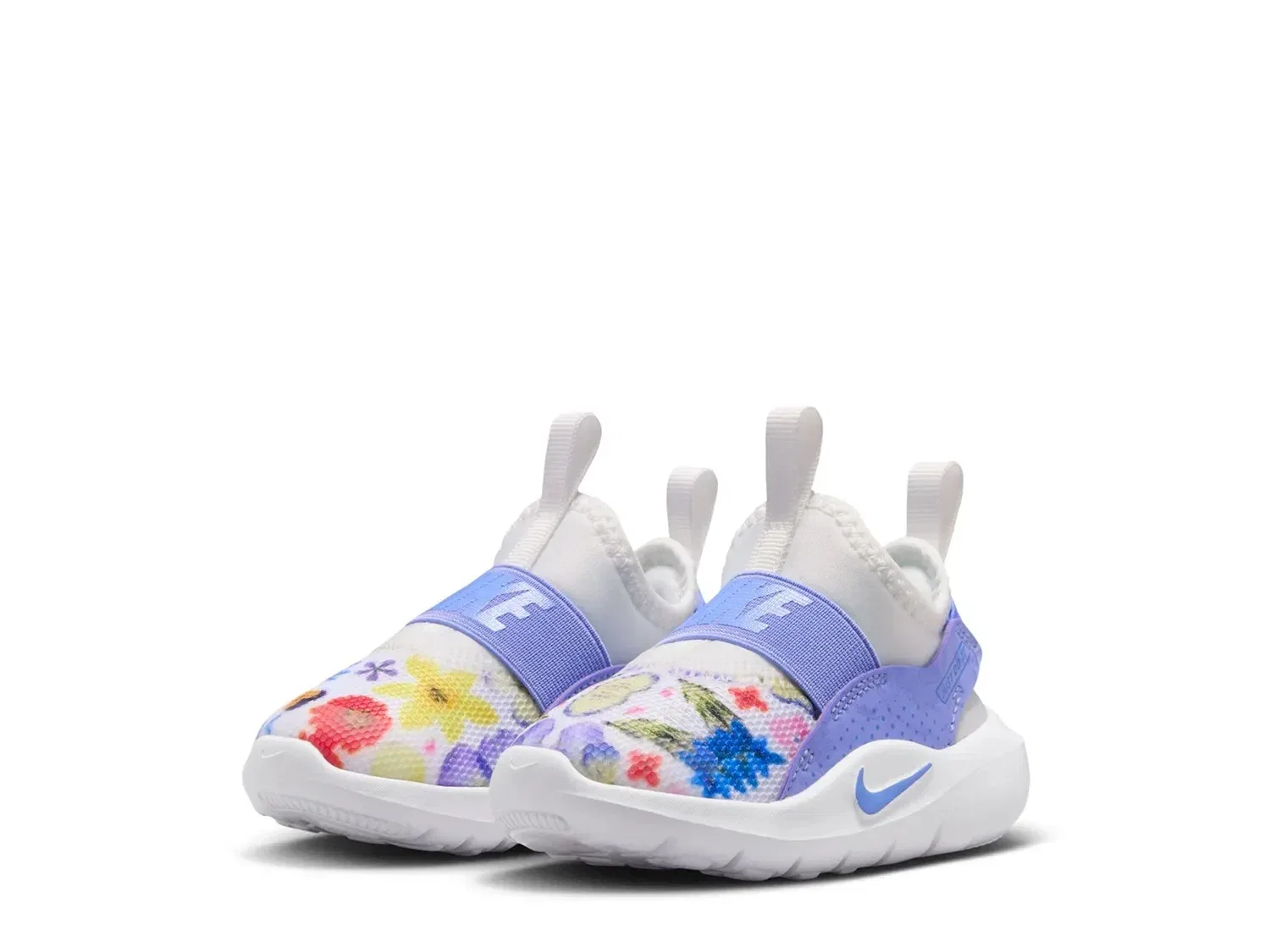 Кроссовки детские Flex Runner 4 Slip-On, Nike, мультиколор флорал принт — фото 3