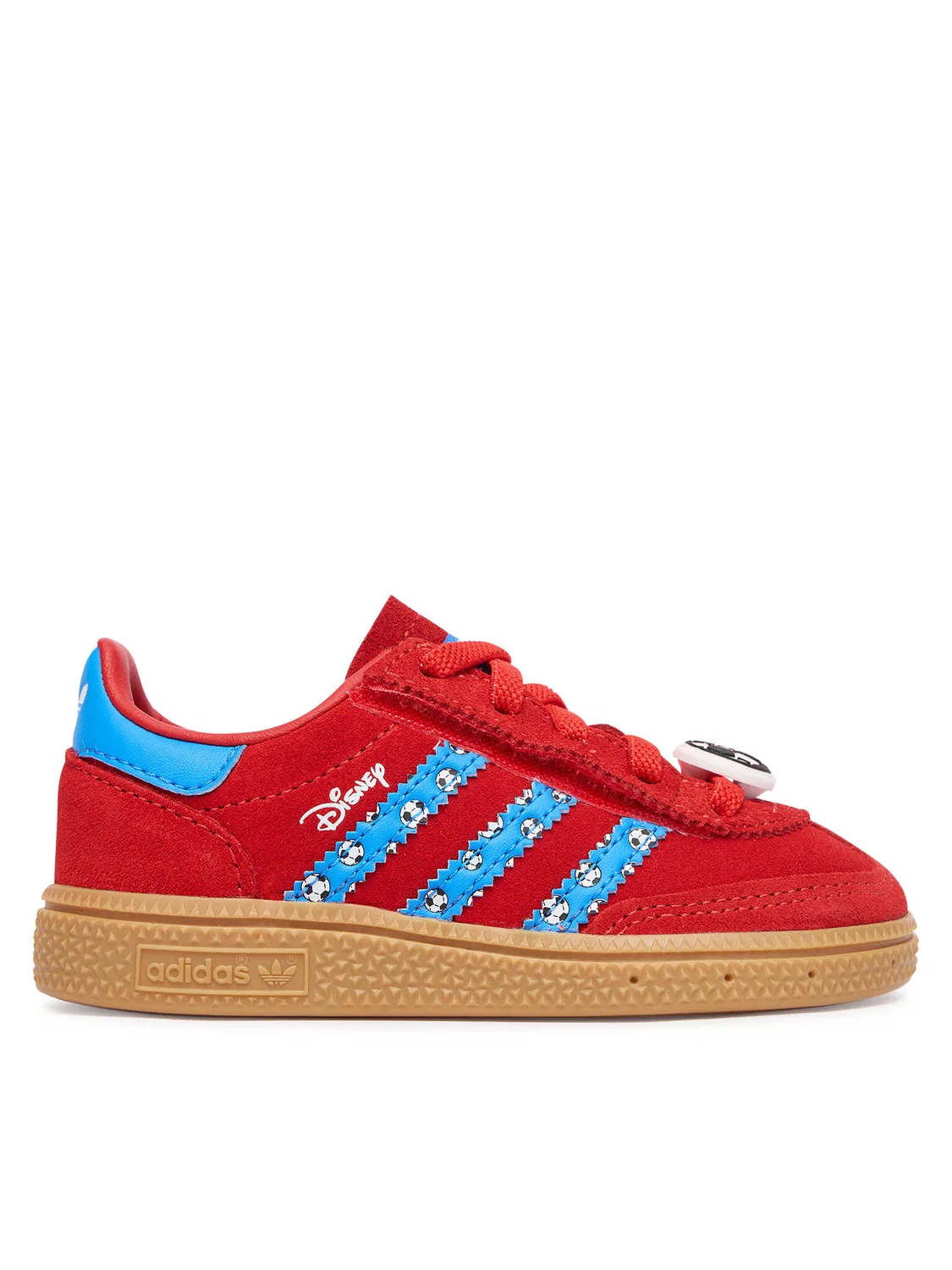 Кроссовки для мальчика Disney Handball Spezial Comfort Closure Elastic Lace Adidas, красный