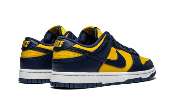 Детские кроссовки на шнуровке Dunk Low Michigan Nike, University Gold/Weiß — фото 3