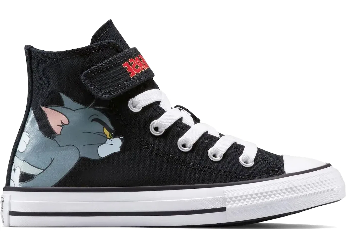 Детские кроссовки Lifestyle с принтом Converse Chuck Taylor All Star EasyOn Hi Tom & Jerry Converse, Black/Multi/White
