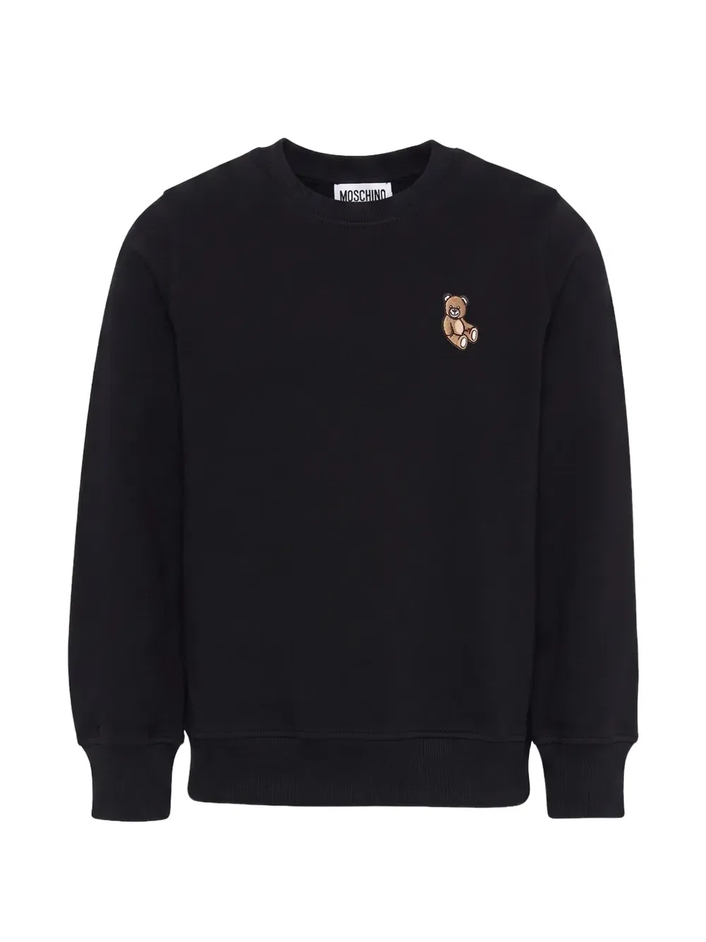 Свитер с нашивкой Teddy Bear Moschino Kids, черный