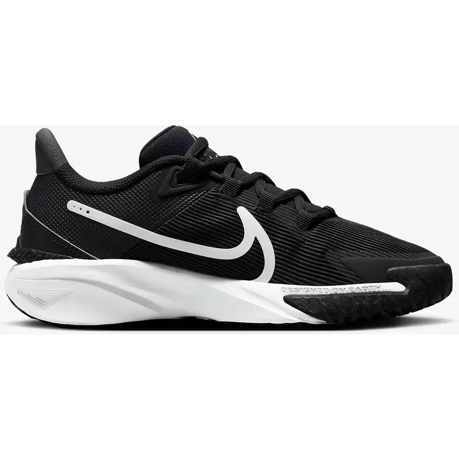 Детские кроссовки с длинным шнурком Star Runner 4 Nike, Черный — фото 3