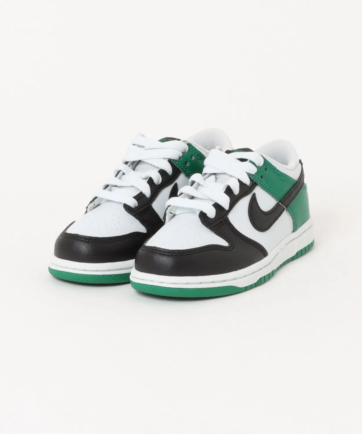 Детские кроссовки с кожаным верхом Nike Dunk Low RP PS, White/Black