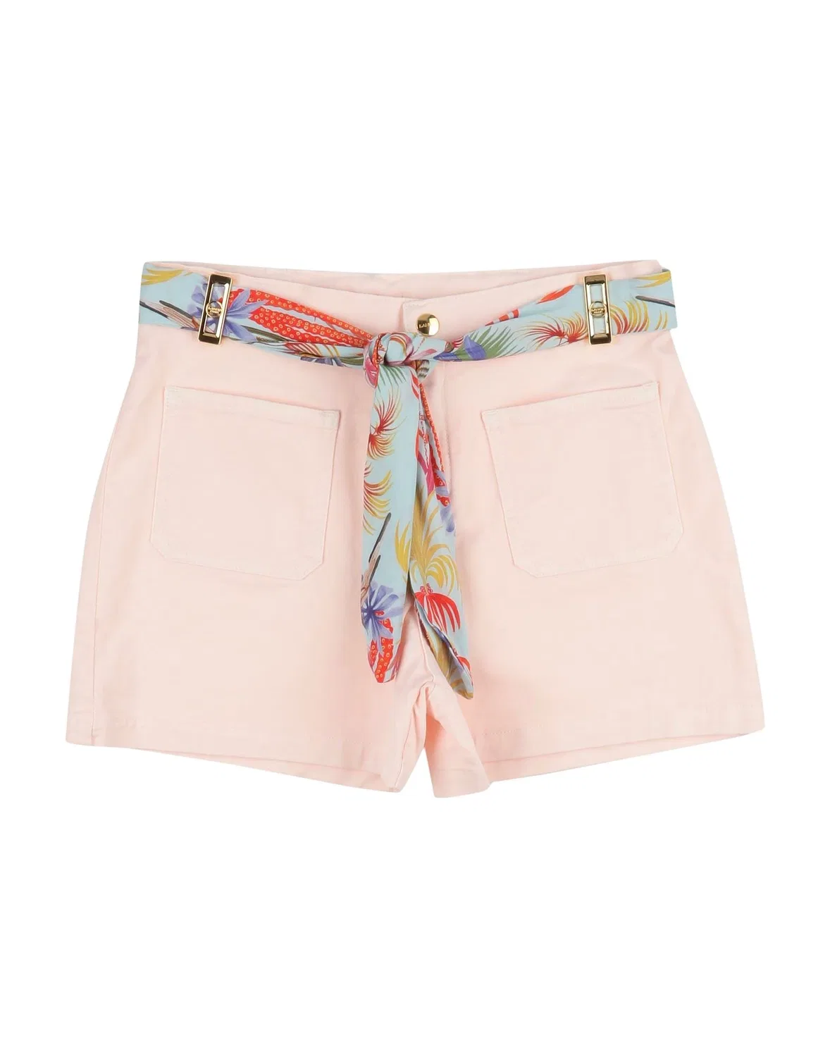 Шорты из твила с поясом Lanvin, Light Pink
