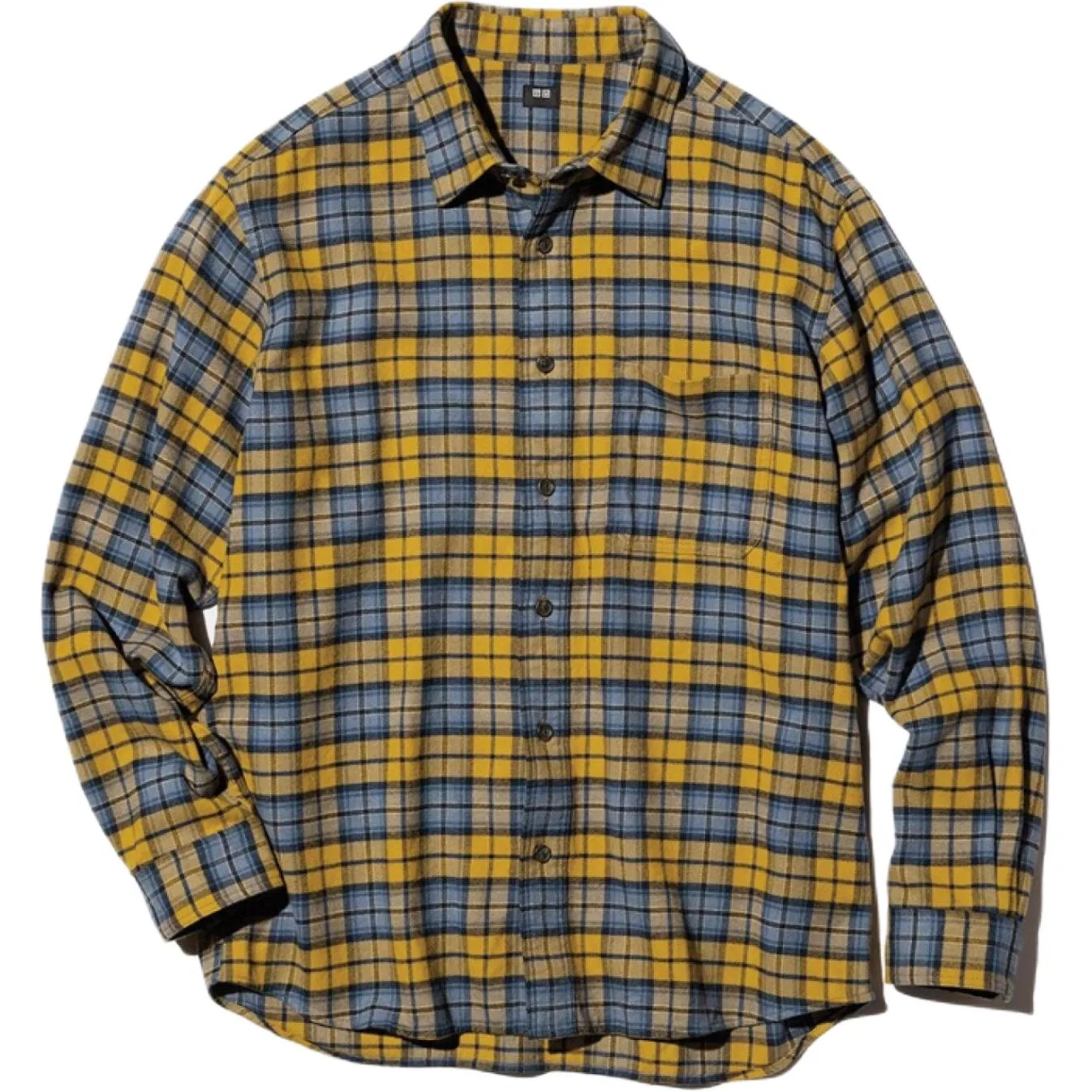 Детская рубашка с длинным рукавом Light Yellow UNIQLO