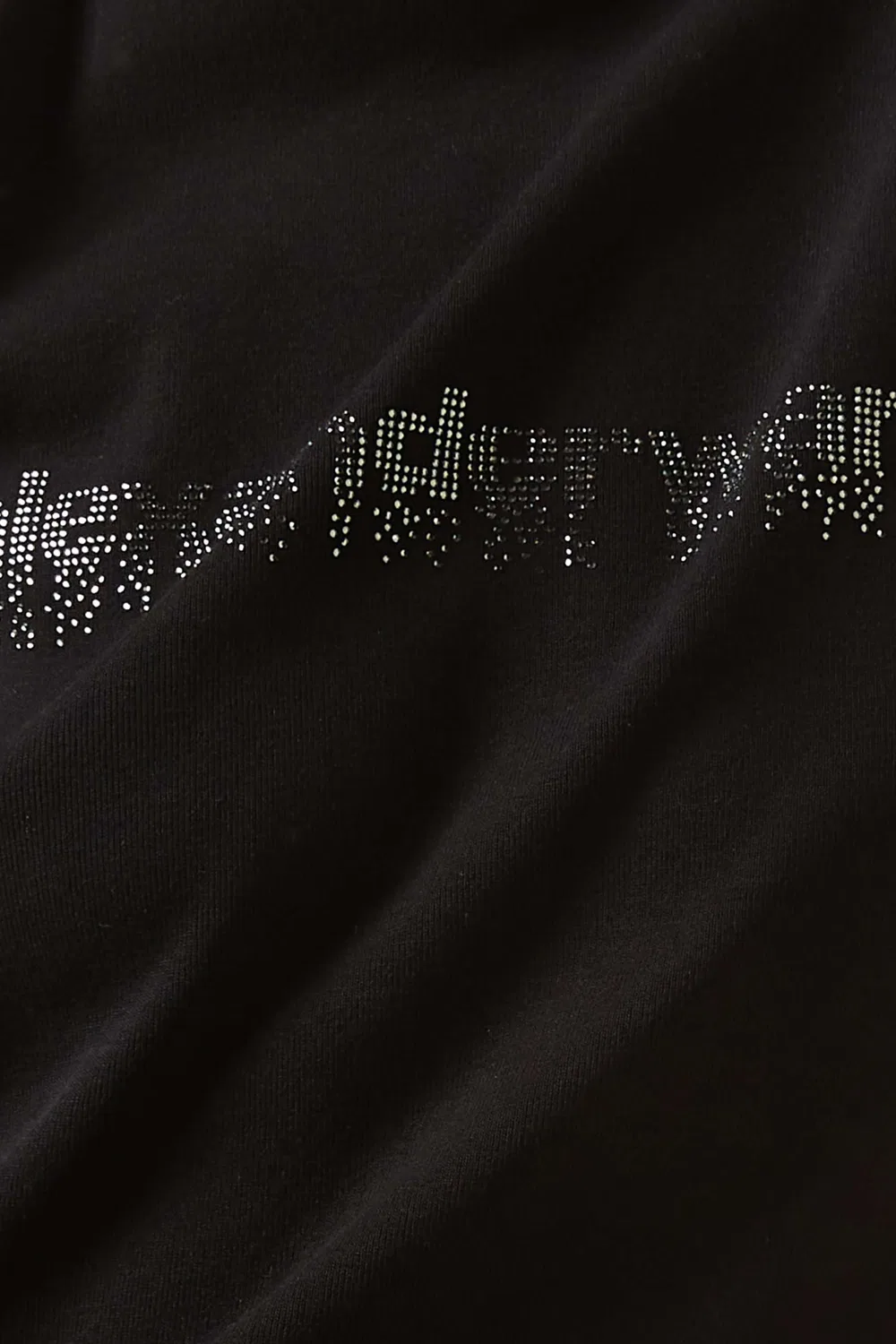 Футболка детская с принтом из хлопка Alexander Wang, черный — фото 4