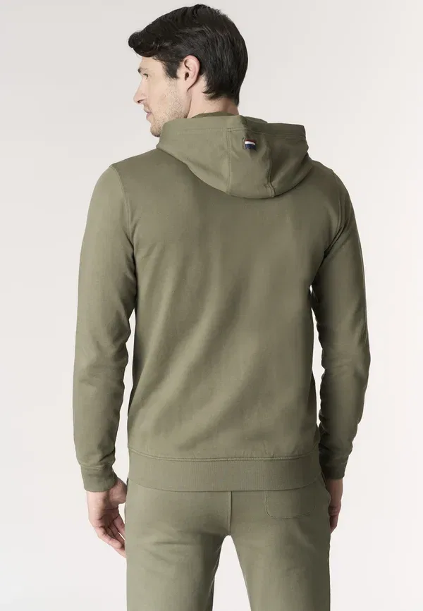 Худи на молнии, хлопок, Zip-up sweatshirt, U.S. Polo Assn., зеленый — фото 3
