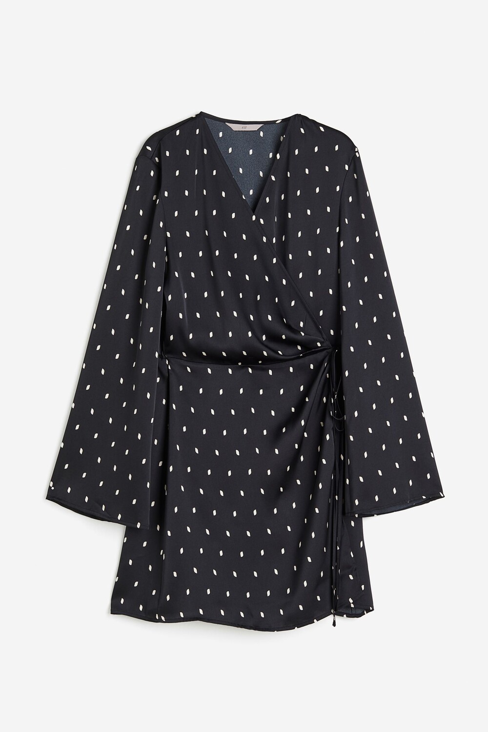 

Платье H&M Satin Wrap, черный