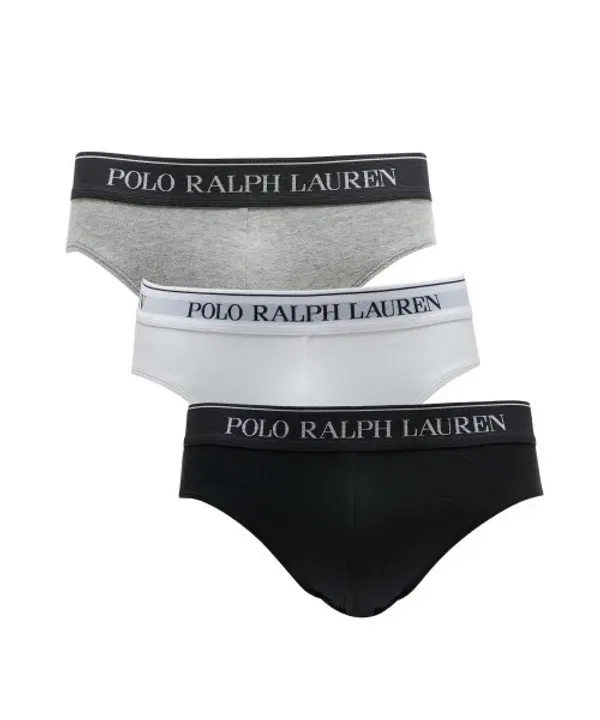 Трусы низкой посадки 3 пары Polo Ralph Lauren, мультиколор