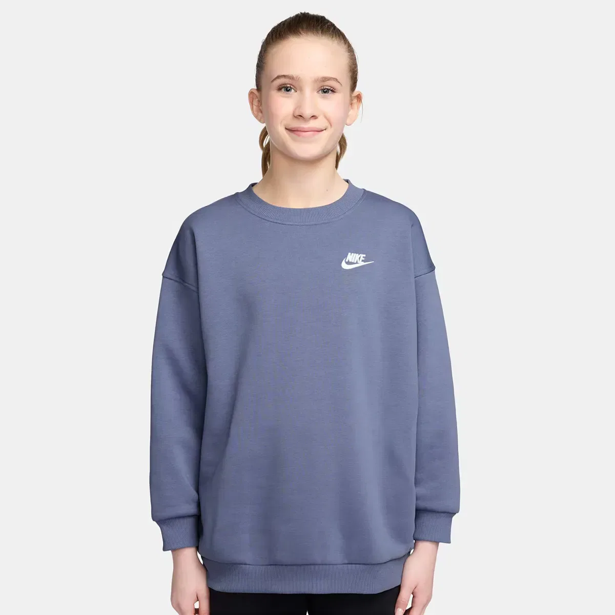Детская худи для девочек из флиса Sportswear Club Fleece Nike, Azul
