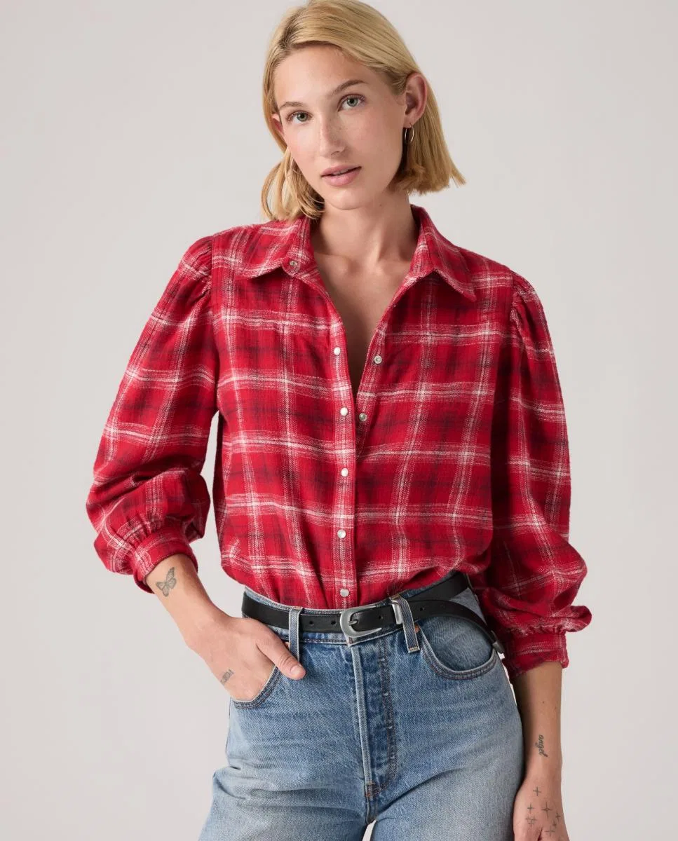 Женская рубашка с длинным рукавом, Levi's, мультиколор — фото 4