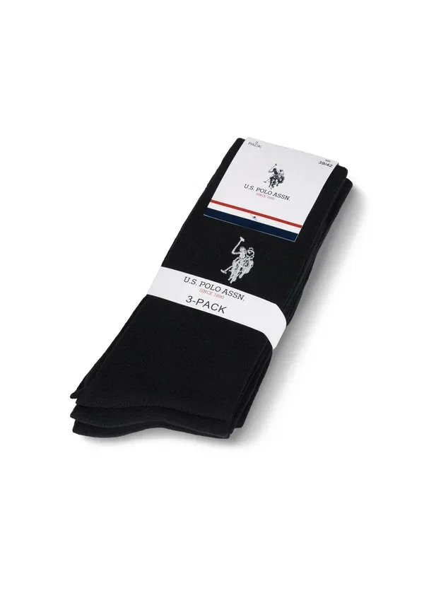 Носки хлопковые Uszaayn U.S. Polo Assn., черный — фото 4
